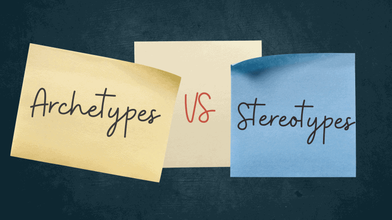 Stereotypes vs archetypes post it notes