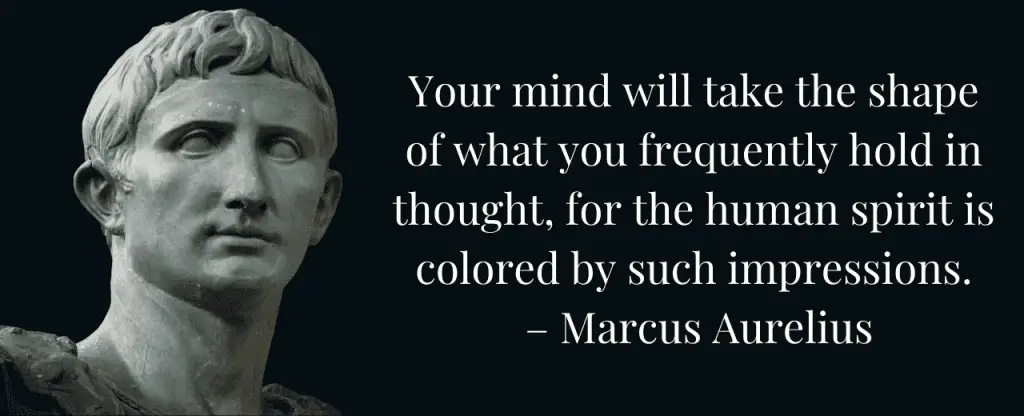 Stoic Men Quote by Marcus Aurelius on the human spirit