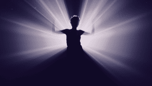 Shadow of person and light