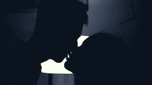 Shadow of Partnership Kissing intimacy =