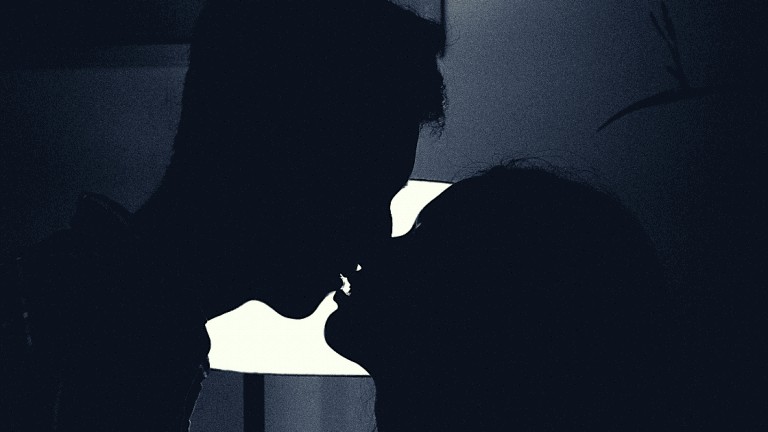 Shadow of Partnership Kissing intimacy =
