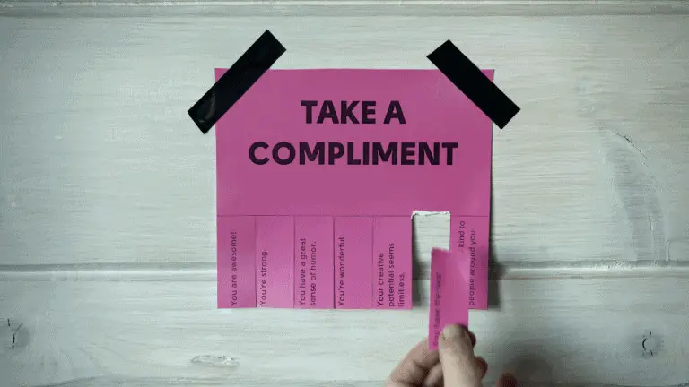 take a compliment paper tags